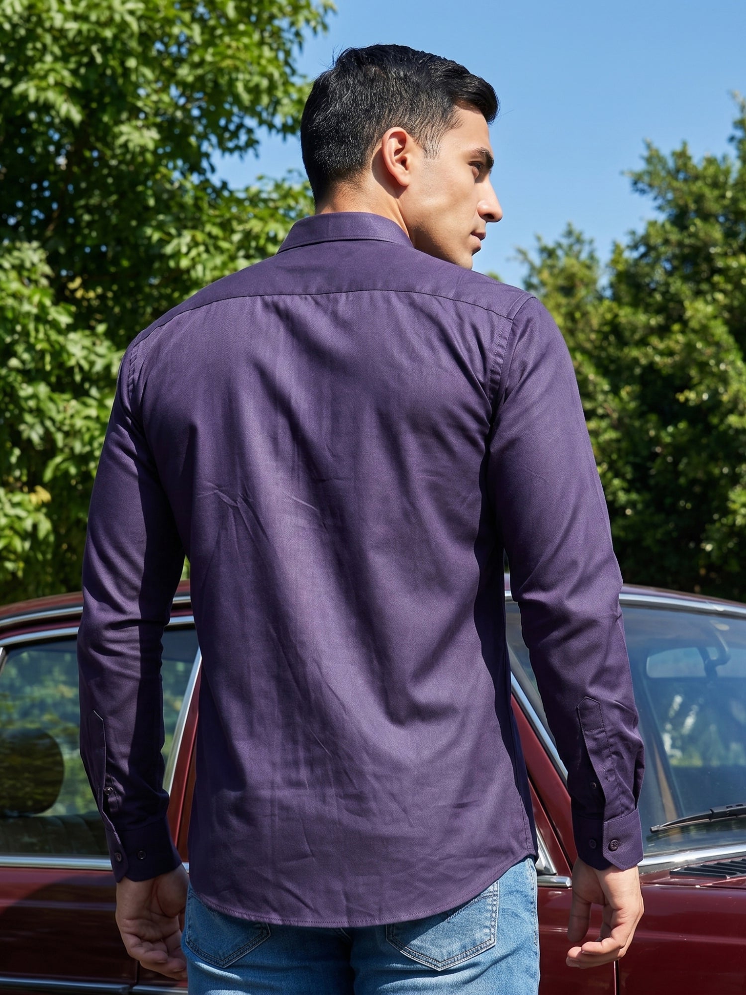 Cotton Solid Casual Shirt for Mens.