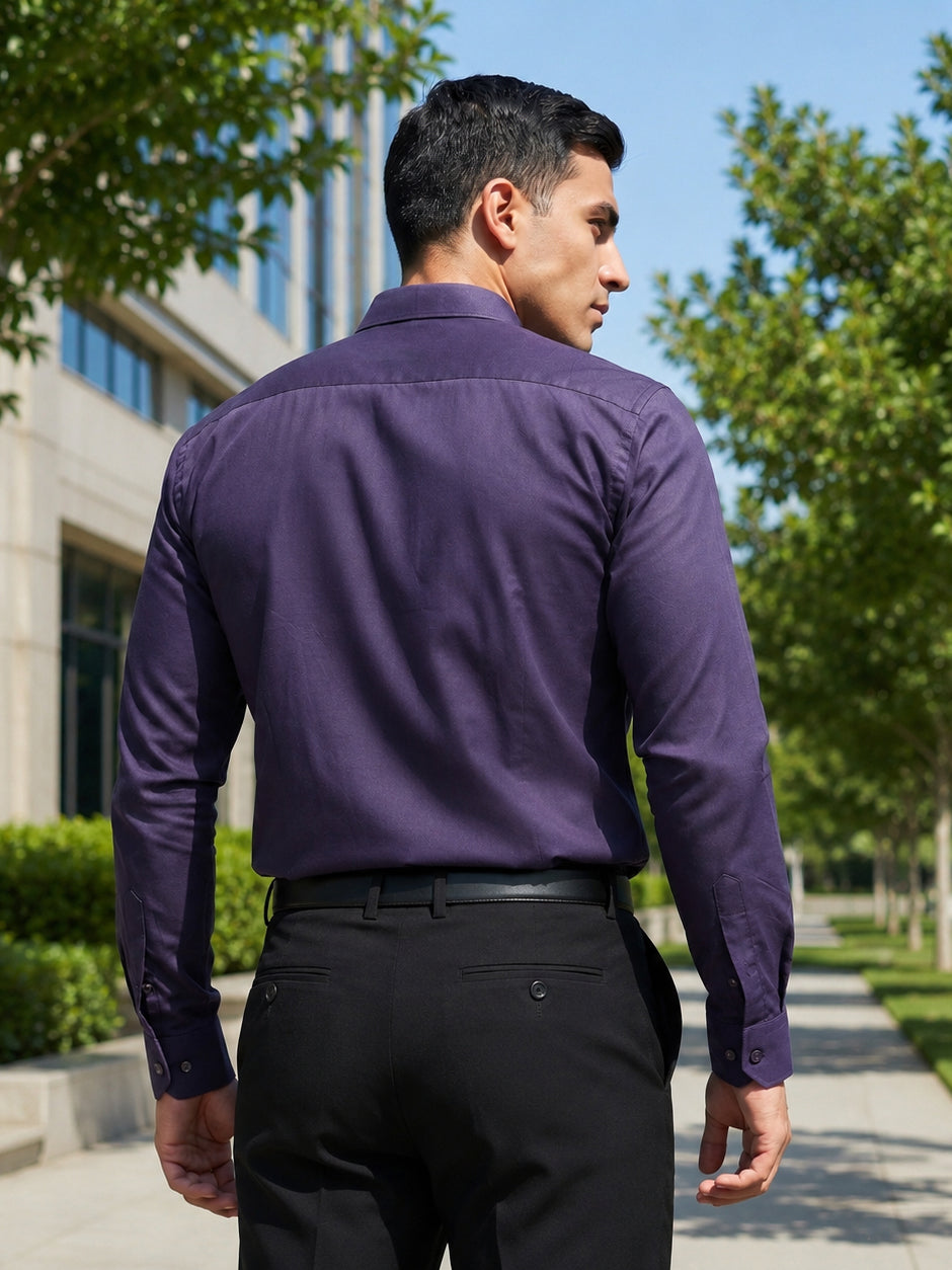 Cotton Solid Formal Shirt for Mens