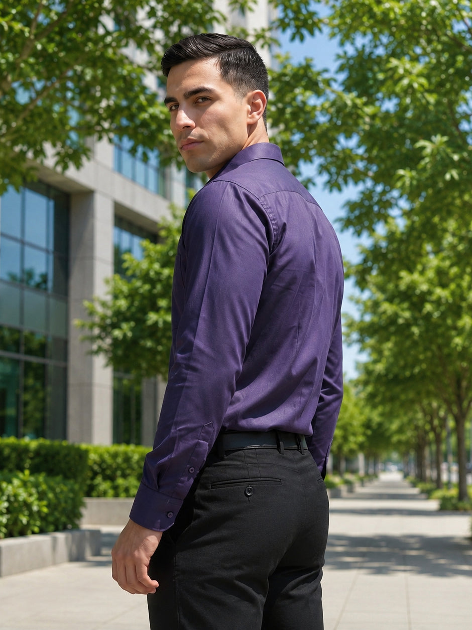 Cotton Solid Formal Shirt for Mens