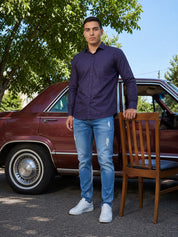 Cotton Solid Casual Shirt for Mens.