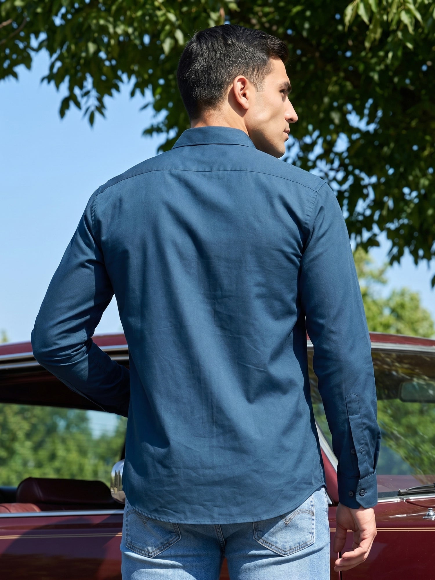 Cotton Solid Casual Shirt for Mens.