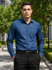 Cotton Solid Formal Shirt for Mens