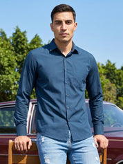 Cotton Solid Casual Shirt for Mens.