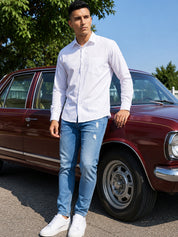 Cotton Solid Casual Shirt for Mens.