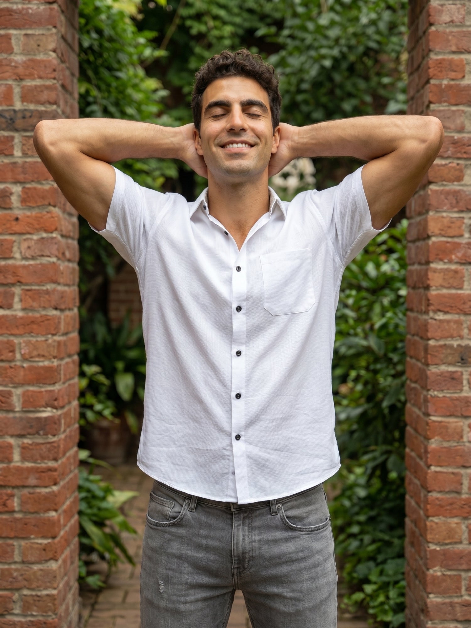 White Cotton Solid Casual Shirts