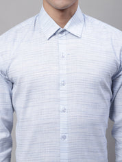 Men Light-Grey Cotton Classic Formal Shirt