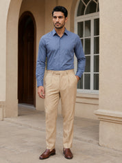 Men's Satin Lycra Solid  Formal Shirt
