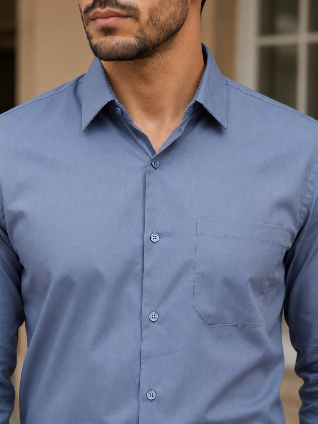 Men's Satin Lycra Solid  Casual Shirt