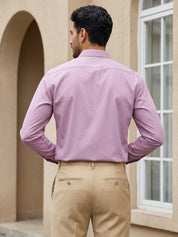Men's Satin Lycra Solid  Formal Shirt