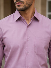 Men's Satin Lycra Solid  Formal Shirt