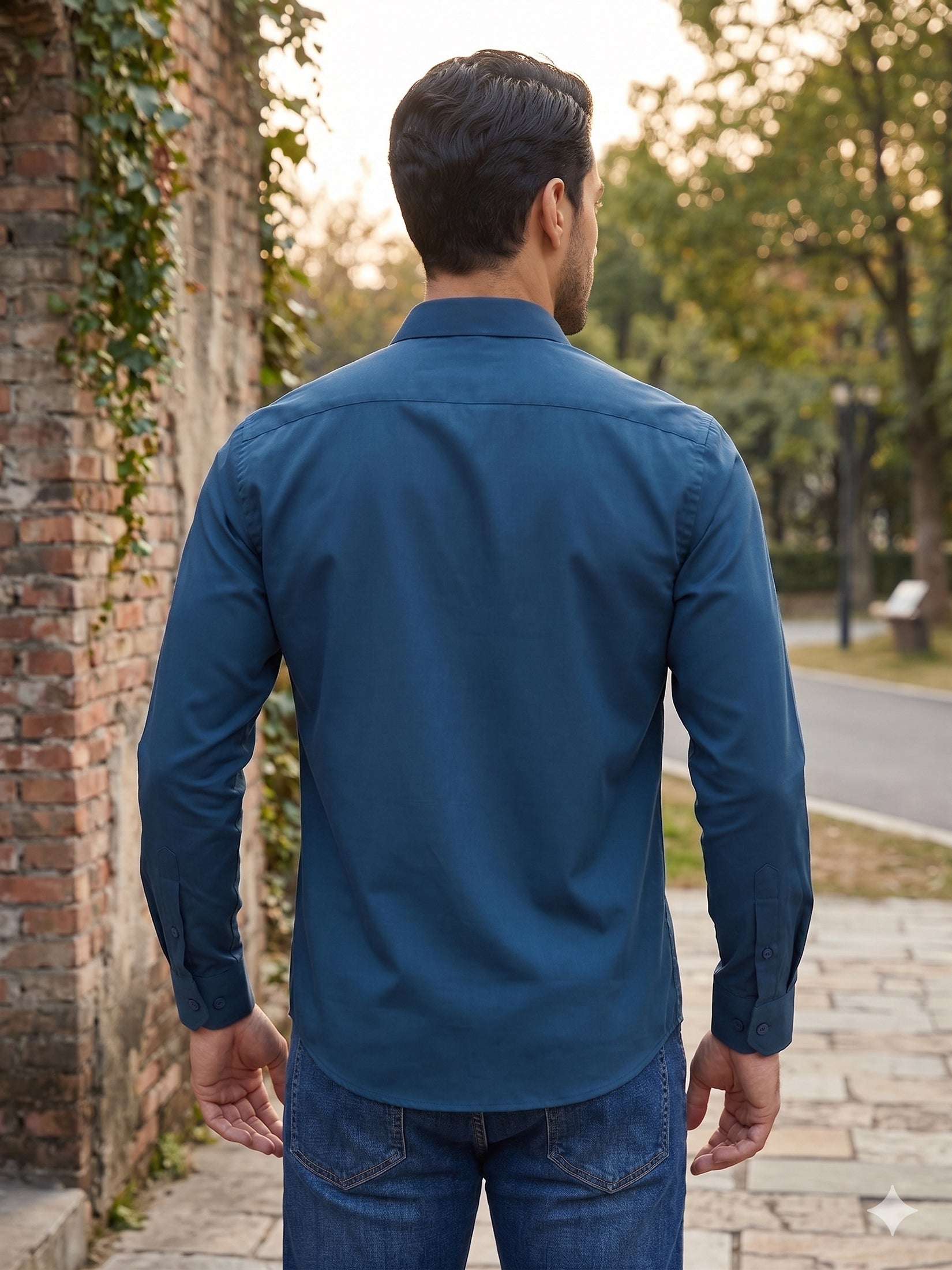 Men's Satin Lycra Solid  Casual Shirt