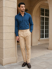 Men's Satin Lycra Solid Formal Shirt