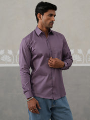 Men's Satin Lycra Solid Casual Shirt