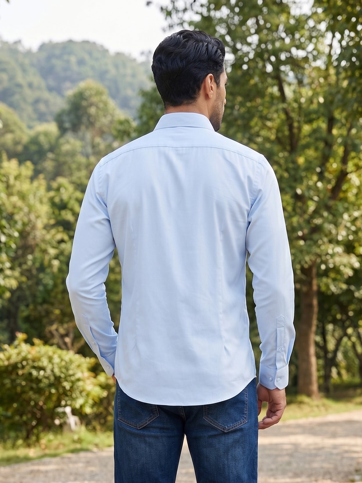 Men's Satin Lycra Solid  Casual Shirt