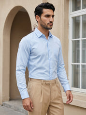 Men's Satin Lycra Solid  Formal Shirt