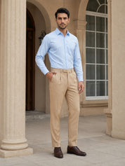 Men's Satin Lycra Solid  Formal Shirt