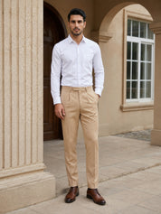 Men's Satin Lycra Solid  Formal Shirt