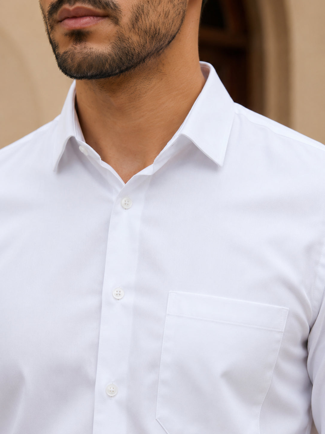 Men's Satin Lycra Solid  Casual Shirt