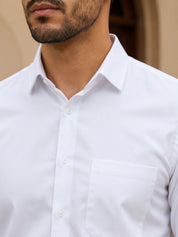 Men's Satin Lycra Solid  Casual Shirt