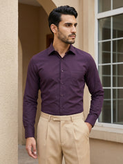 Men's Satin Lycra Solid  Formal Shirt