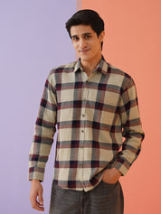 Men's Checked Casual Shirt.