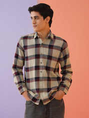 Men's Checked Casual Shirt.