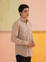 Men's Solid Casual Shirt.