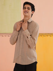 Men's Solid Casual Shirt.