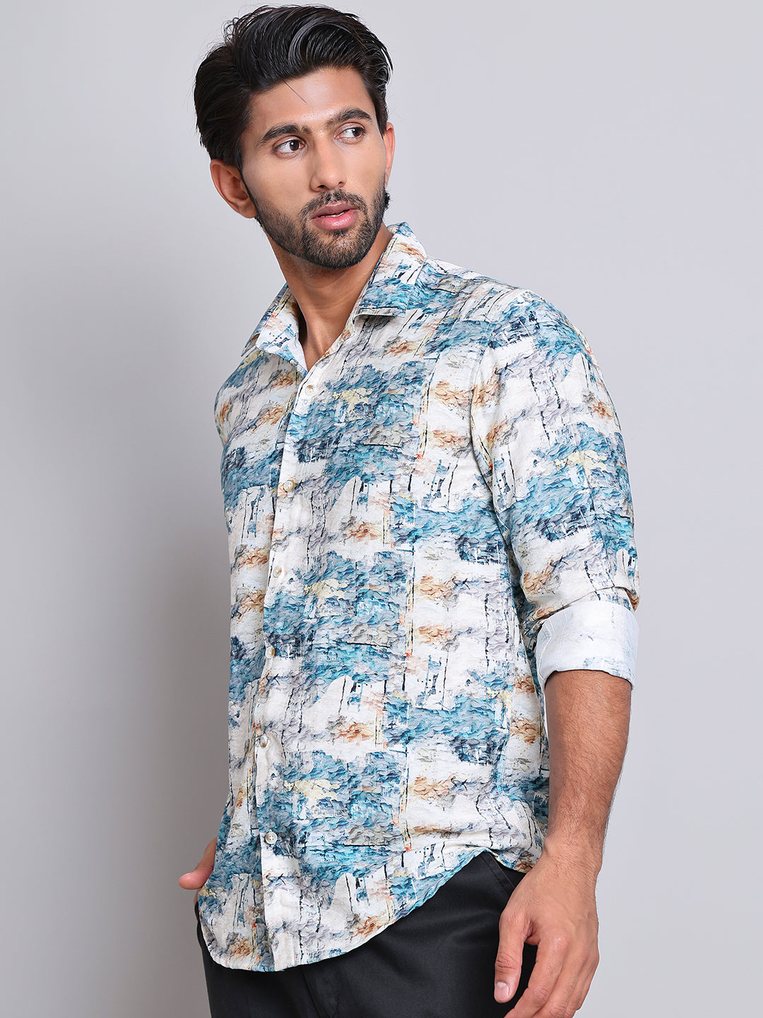 Cotton Printed Casual Shirts For Men