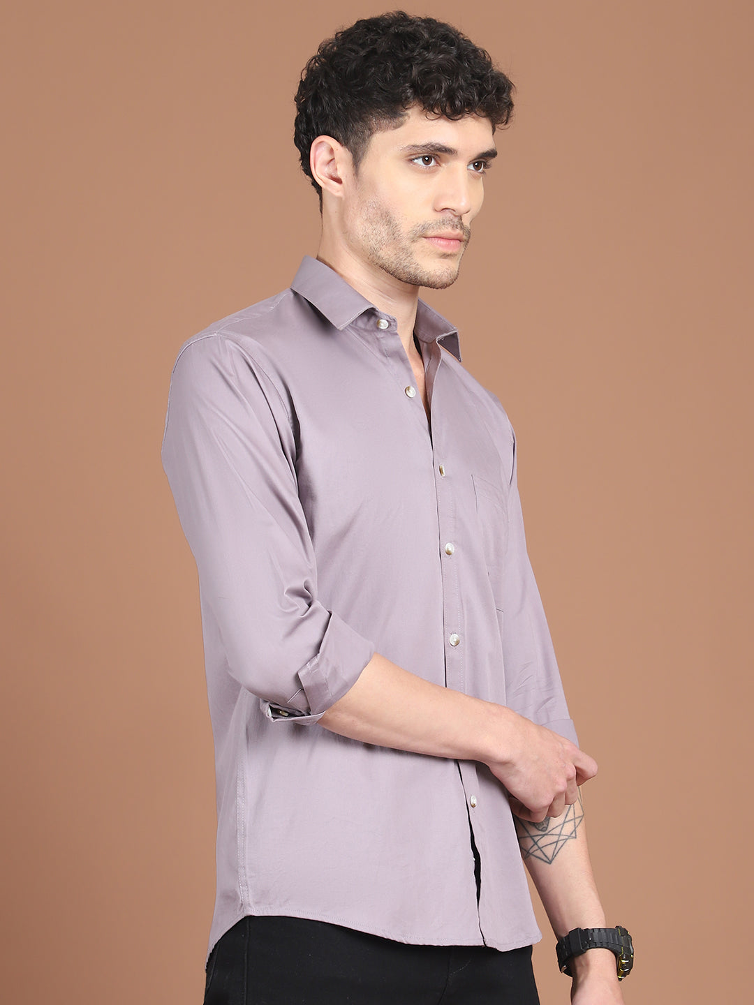 Men's Solid Casual Shirt