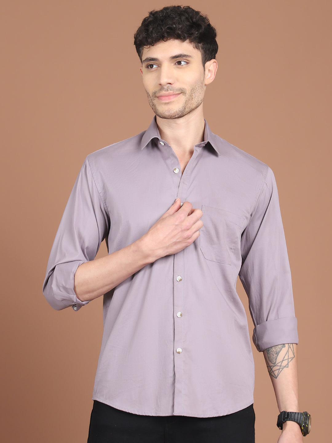 Men's Solid Casual Shirt