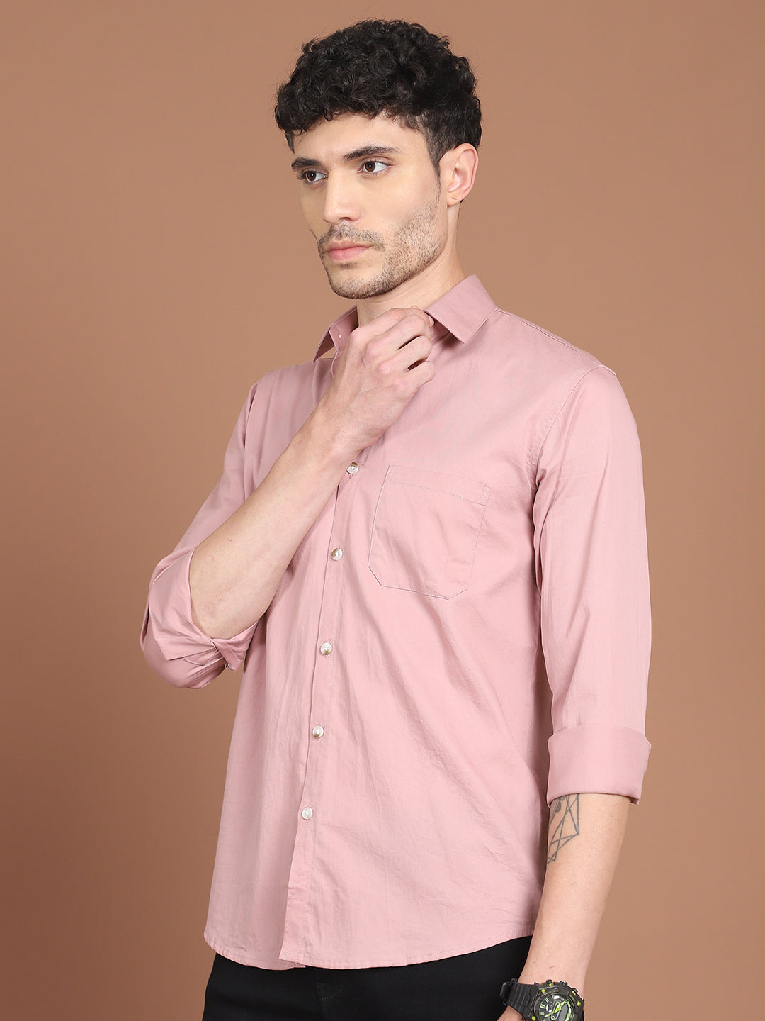 Men's Solid Casual Shirt