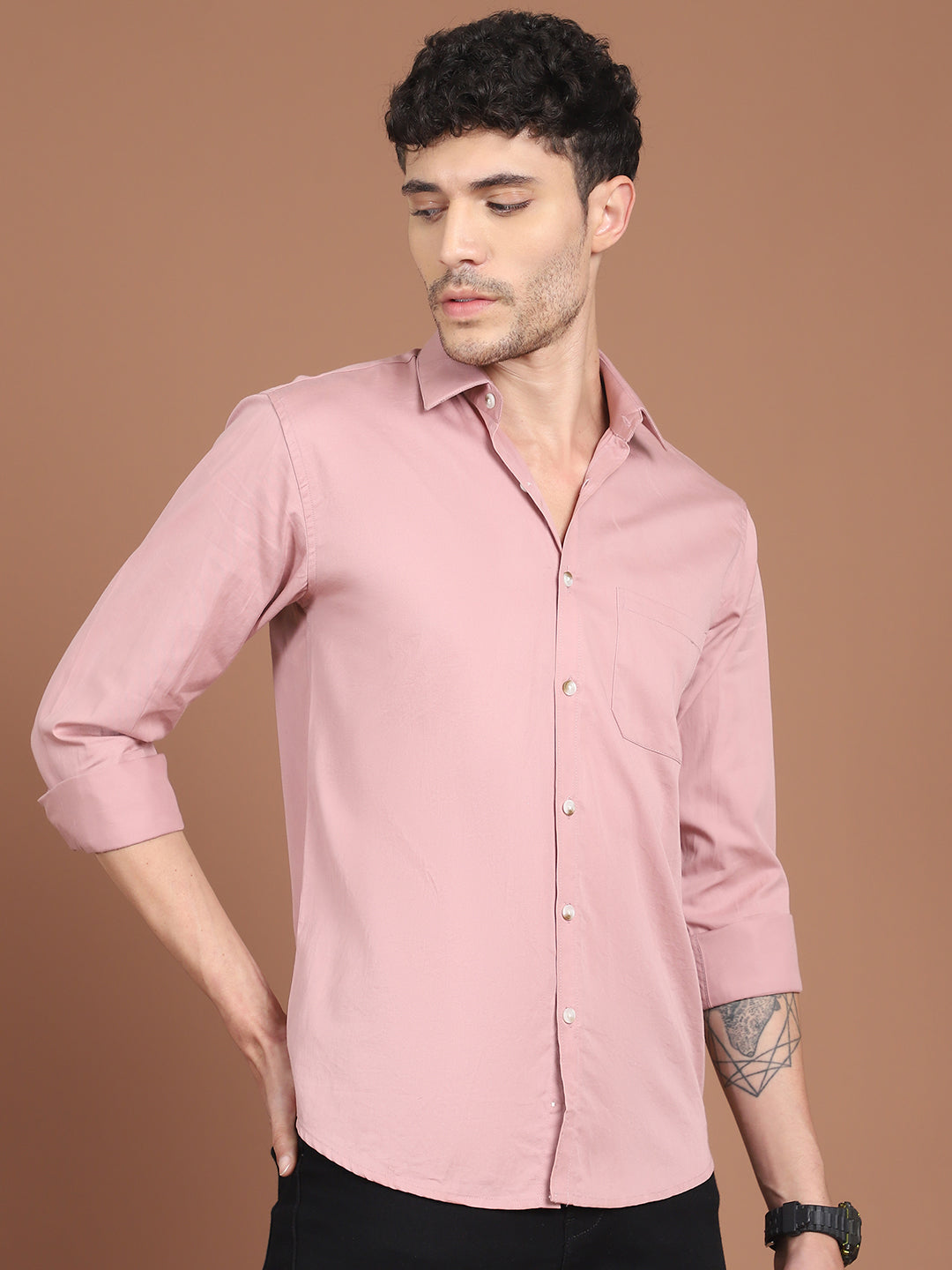 Men's Solid Casual Shirt