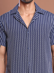 Men Striped Regular Fit Casual Shirt For Men