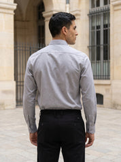 Men’s Solid Button-Down Collar Formal Shirt