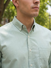 Men’s Solid Button-Down Collar Formal Shirt