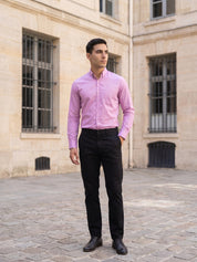 Men’s Solid Button-Down Collar Formal Shirt