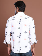 Men Embroidered Regular Fit Casual  Shirt