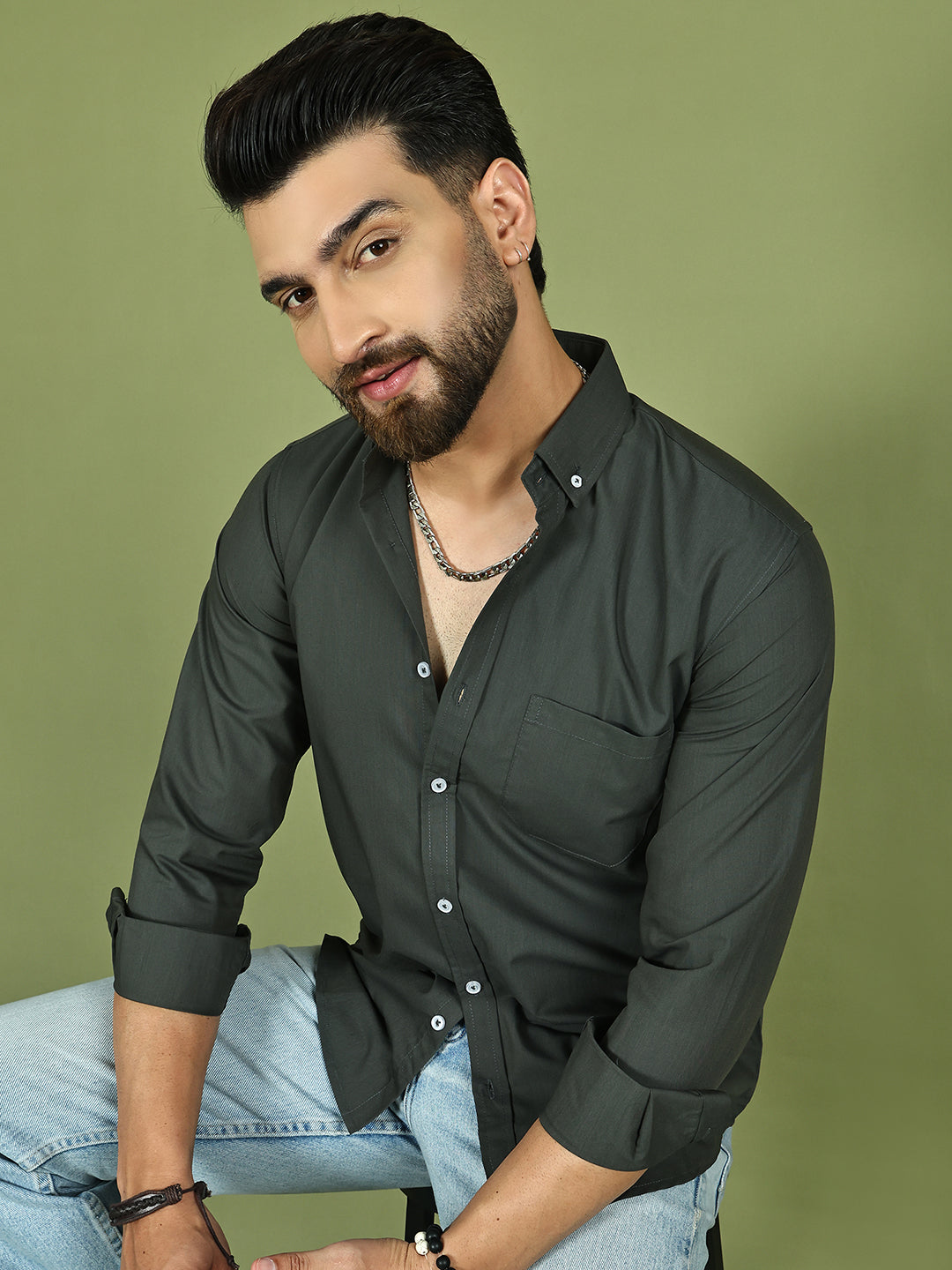 Classic Fit Cotton Shirt for Men