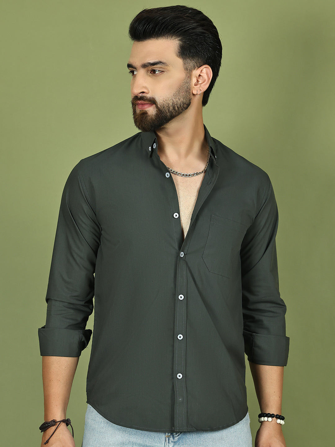 Classic Fit Cotton Shirt for Men