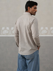 Solid Pure Cotton Casual Shirt for Men