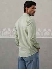 Solid Pure Cotton Casual Shirt for Men