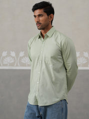 Solid Pure Cotton Casual Shirt for Men