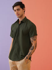 Striped Half Sleeve Casual Shirt for Men's