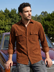 Men's Standard Corduroy Cotton Shirt