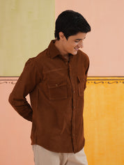 Men Standard Corduroy Cotton Shirt