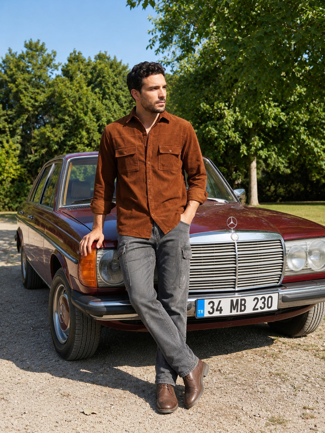 Men's Standard Corduroy Cotton Shirt
