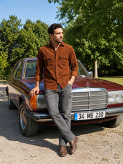 Men's Standard Corduroy Cotton Shirt