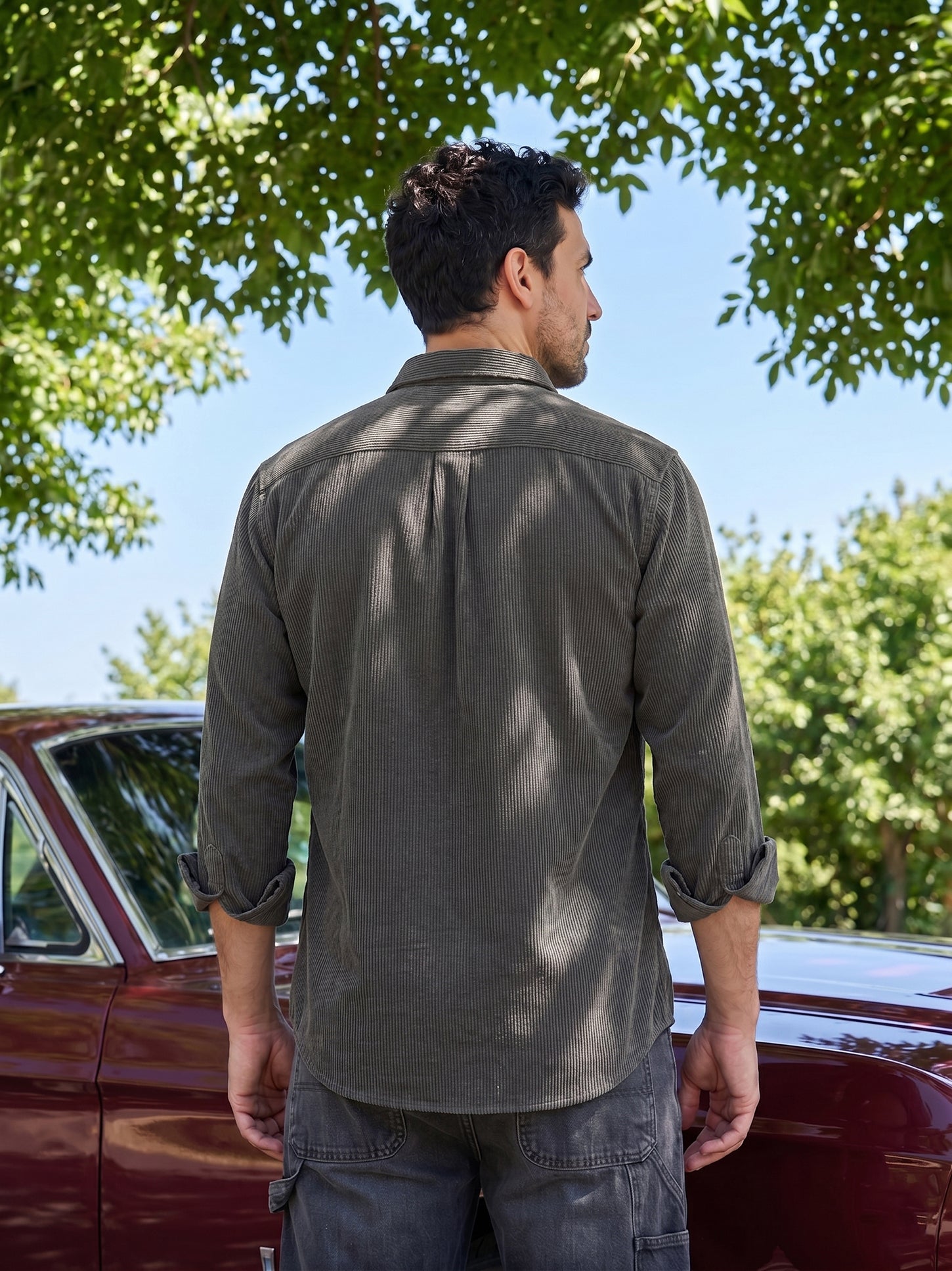 Men's Standard Corduroy Cotton Shirt