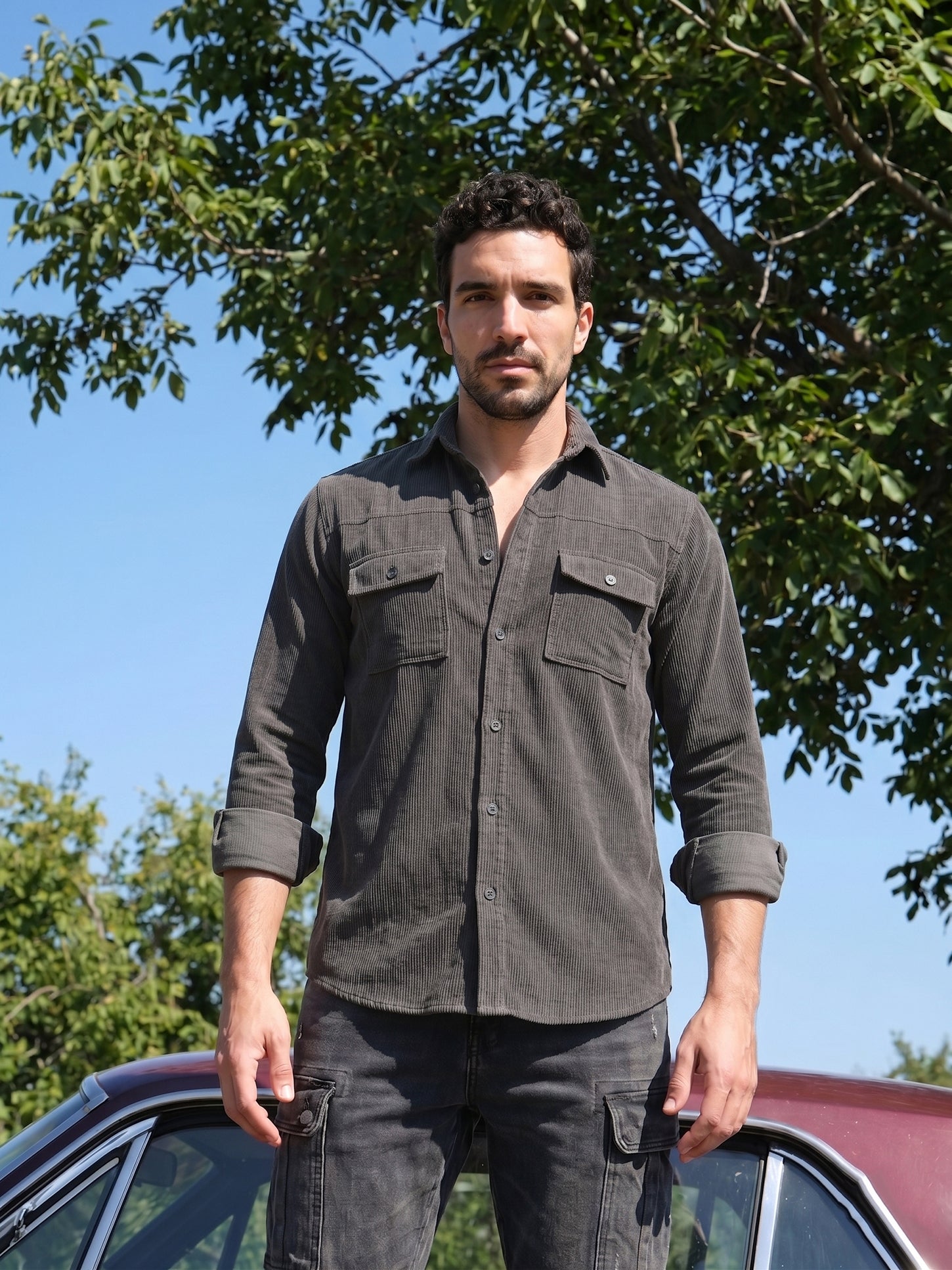 Men's Standard Corduroy Cotton Shirt